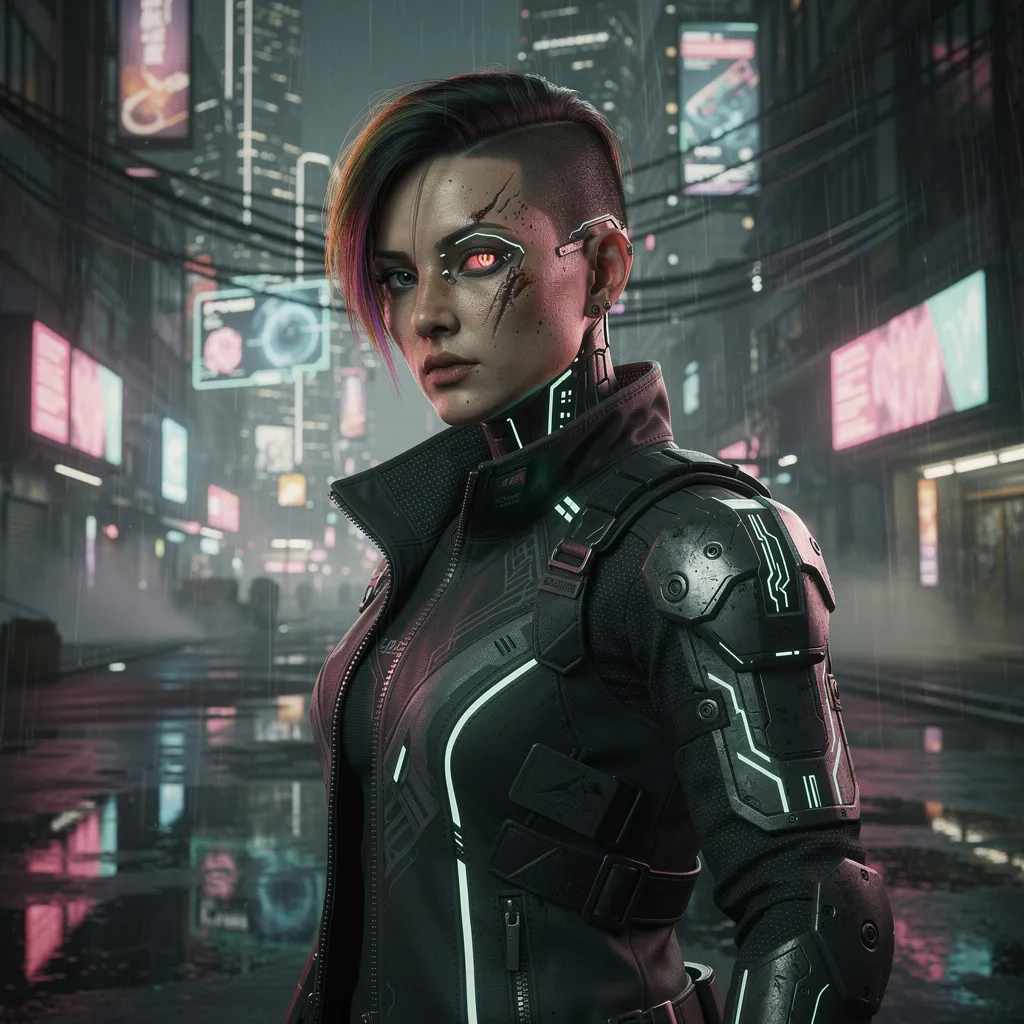 Cyberpunk Game Character